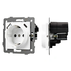 Изображение Механизм розетки с быстрой USB зарядкой SCT-MUAC-PL-WH-V (250V, 16A) (Arlight, -)